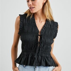 Rails Martine Top Black Medium